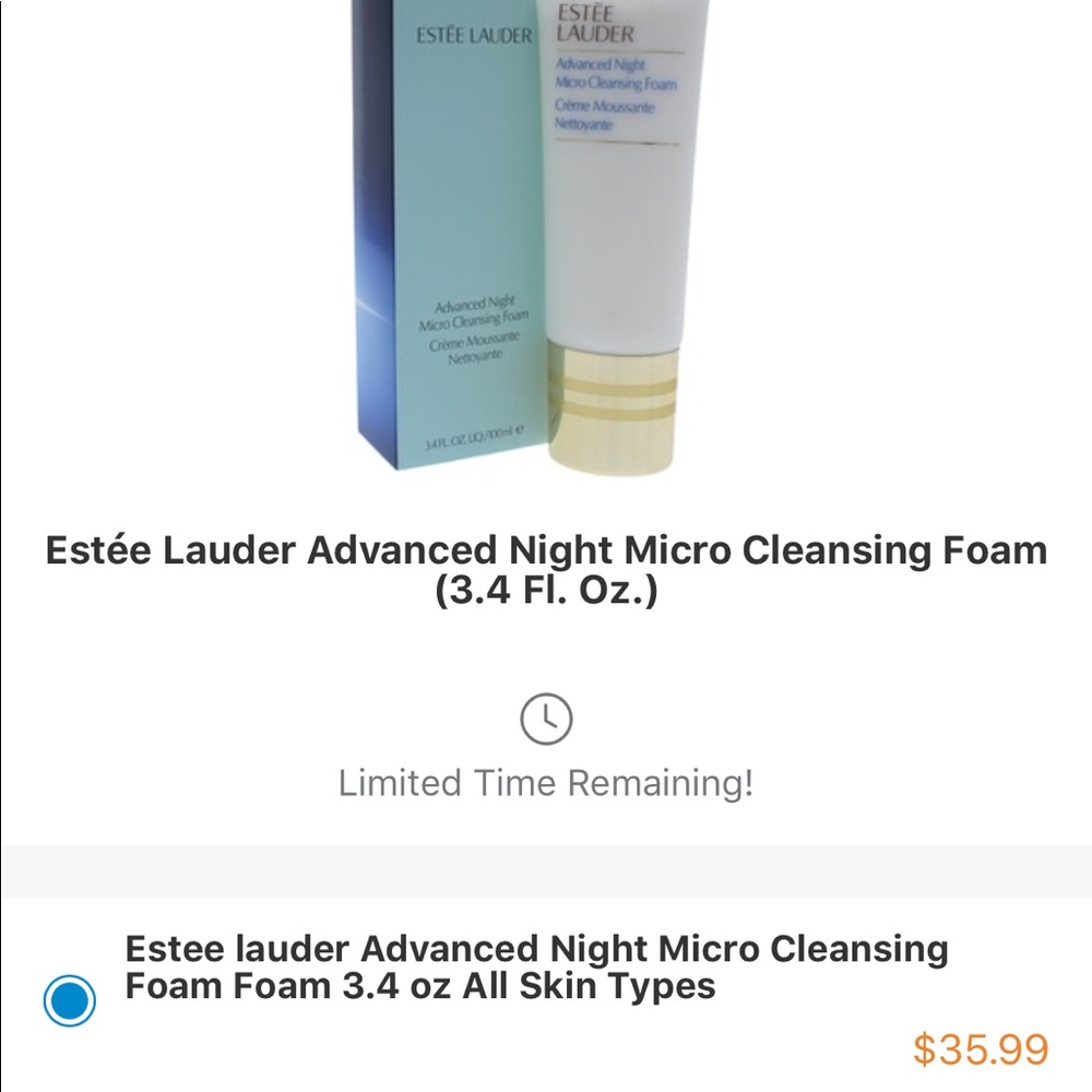 Estee Lauder advanced night micro cleansing foam